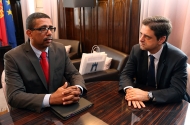 Ricardo Rio recebeu o Presidente do Município da Ribeira Brava, de Cabo Verde 