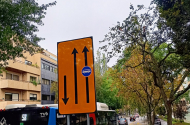 Via reservada a Transportes Públicos de Passageiros na Av. 31 de Janeiro