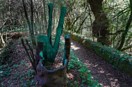 Escultura “Constructo Natural” lembra os monges do Mosteiro de Tibães