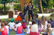 Teatro e oficinas atraíram mais de três mil pessoas ao “Verão no Parque”