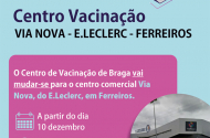 Novo Centro de Vacinação de Braga abre a 10 de Dezembro