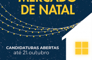 Inscrições para o Mercado de Natal até 21 de Outubro