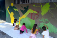 Novas pinturas murais a caminho do Bairro Social das Enguardas