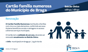 Cartão Família Numerosa