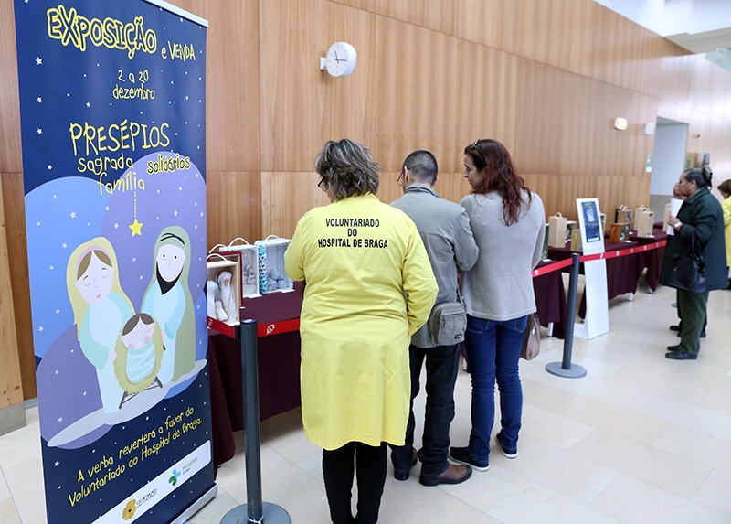 Presépios em exposição no Hospital de Braga

