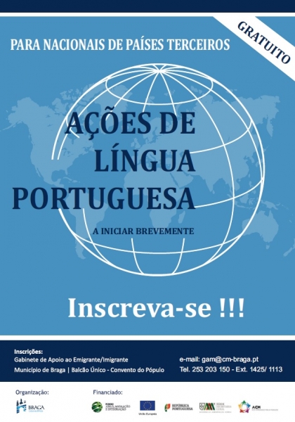 Município de Braga promove formação de Português para imigrantes