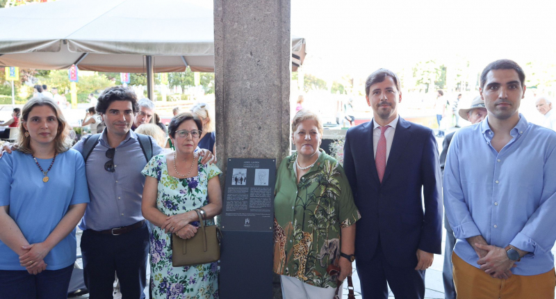 Município de Braga homenageia Abel Pereira Lopes com placa comemorativa localizada na Arcada