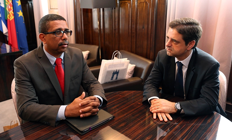 Ricardo Rio recebeu o Presidente do Município da Ribeira Brava, de Cabo Verde 