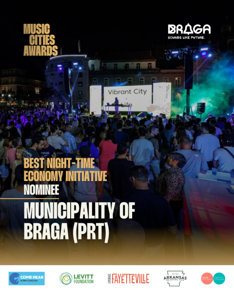 Braga entre os finalistas dos Music Cities Awards 2025
