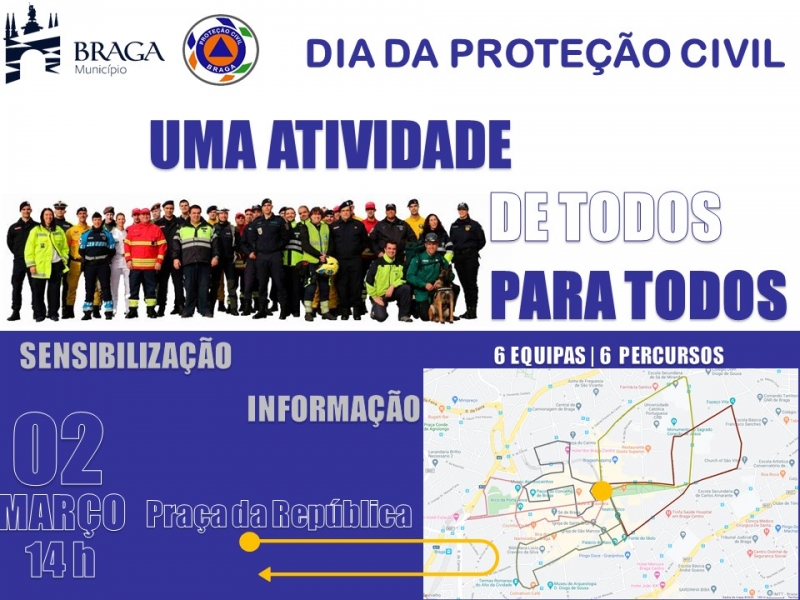 Município de Braga assinala Dia da Protecção Civil