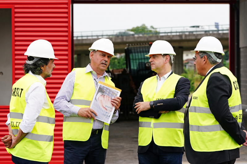 Ricardo Rio visitou obras do novo quartel dos Bombeiros Voluntários de Braga