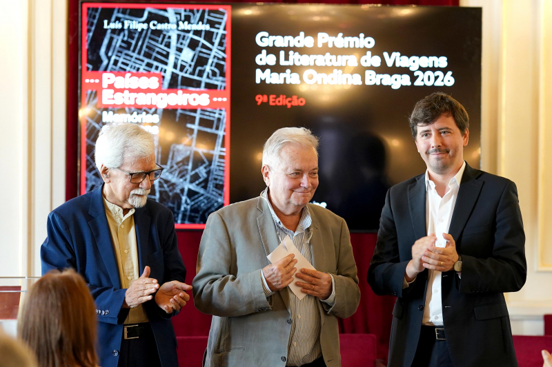 Luís Filipe Castro Mendes é o vencedor da 9.ª edição do Grande Prémio de Literatura de Viagens Maria Ondina Braga