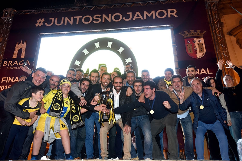ABC/UMinho recebido nos Paços do Concelho por ocasião da conquista da Taça Challenge 