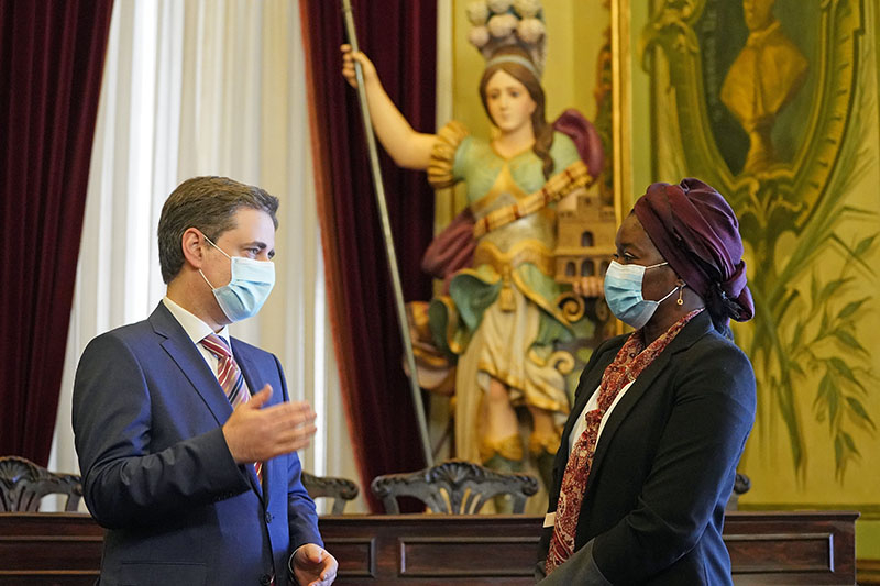 Recepção à Embaixadora do Senegal