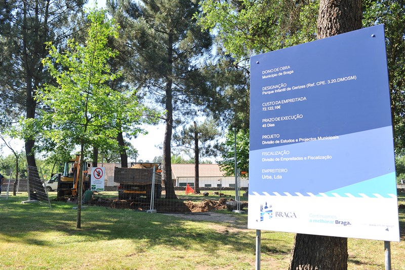 Município de Braga requalifica Parque de Lazer de Gerizes em S. Pedro de Merelim e Frossos