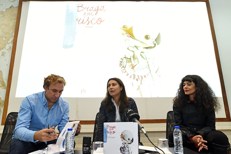 Braga em Risco’ traz a ilustração e o livro para a rua