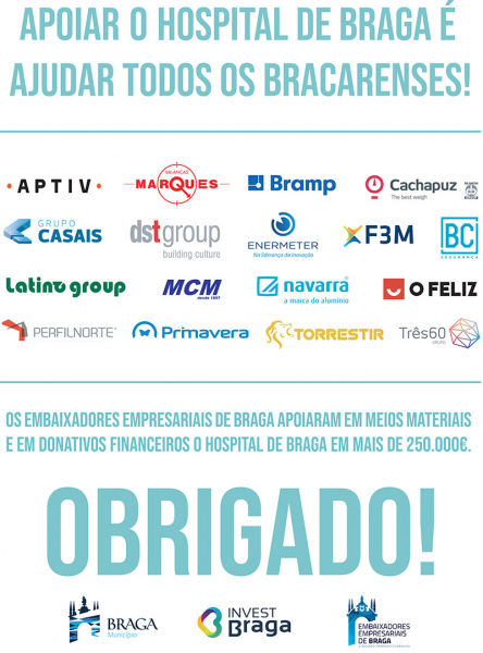 Embaixadores Empresariais doam mais de 250 mil euros ao Hospital de Braga