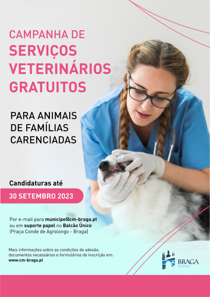 Campanha de apoio à prestação de serviços veterinários a animais domésticos de famílias carenciadas
