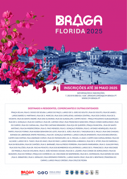 Braga Florida com inscrições abertas até 30 de maio 