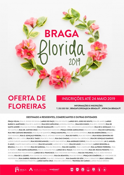 Abertas inscrições para ‘Braga Florida 2019’