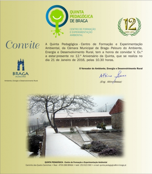 12.º Aniversário da Quinta Pedagógica