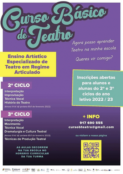 Inscrições abertas para o Curso Básico de Teatro