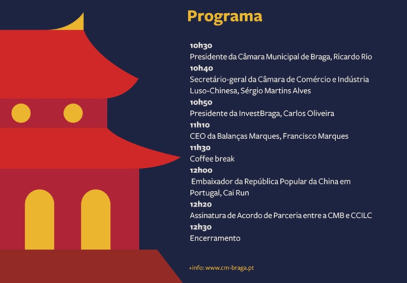 Fórum Económico Braga-China realiza-se dia 10 de Abril