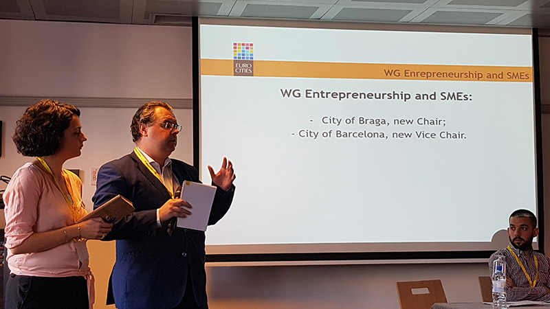 Braga continua a liderar grupo de trabalho sobre Empreendedorismo e PME`S da EUROCITIES