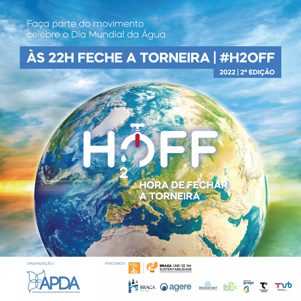 Campanha ‘H2Off’ sensibiliza para uso eficiente da água