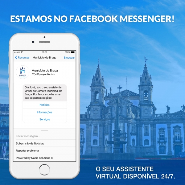 Município de Braga disponibiliza assistente digital para ‘falar’ com cidadãos