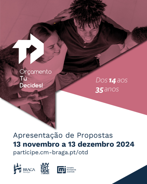 Apresentação de propostas para o Orçamento Participativo Jovem “Tu Decides!” decorre até 13 de dezembro