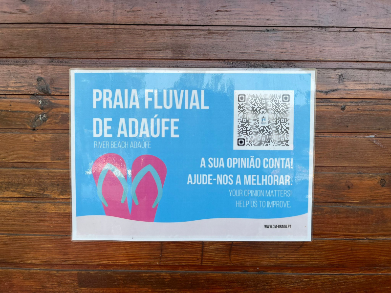Município de Braga implementa QR Codes de avaliação nas quatro praias fluviais do concelho
