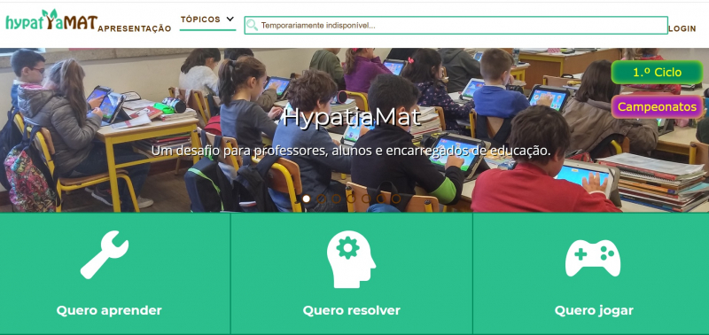 Projecto Hypatiamat com sessões online