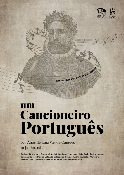 Braga assinala os 500 anos do nascimento de Camões com recital do cancioneiro português