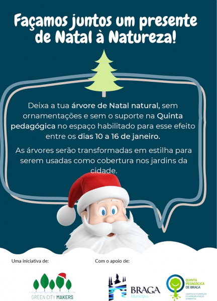Deixe a sua Árvore de Natal natural na Quinta Pedagógica