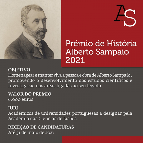 Prémio de História Alberto Sampaio 2021 