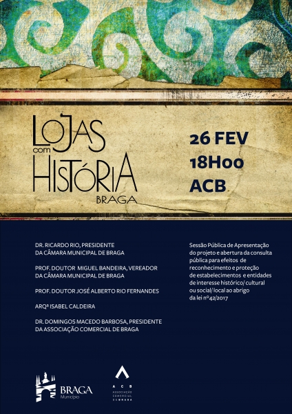 Sessão pública de apresentação 'Lojas com História'